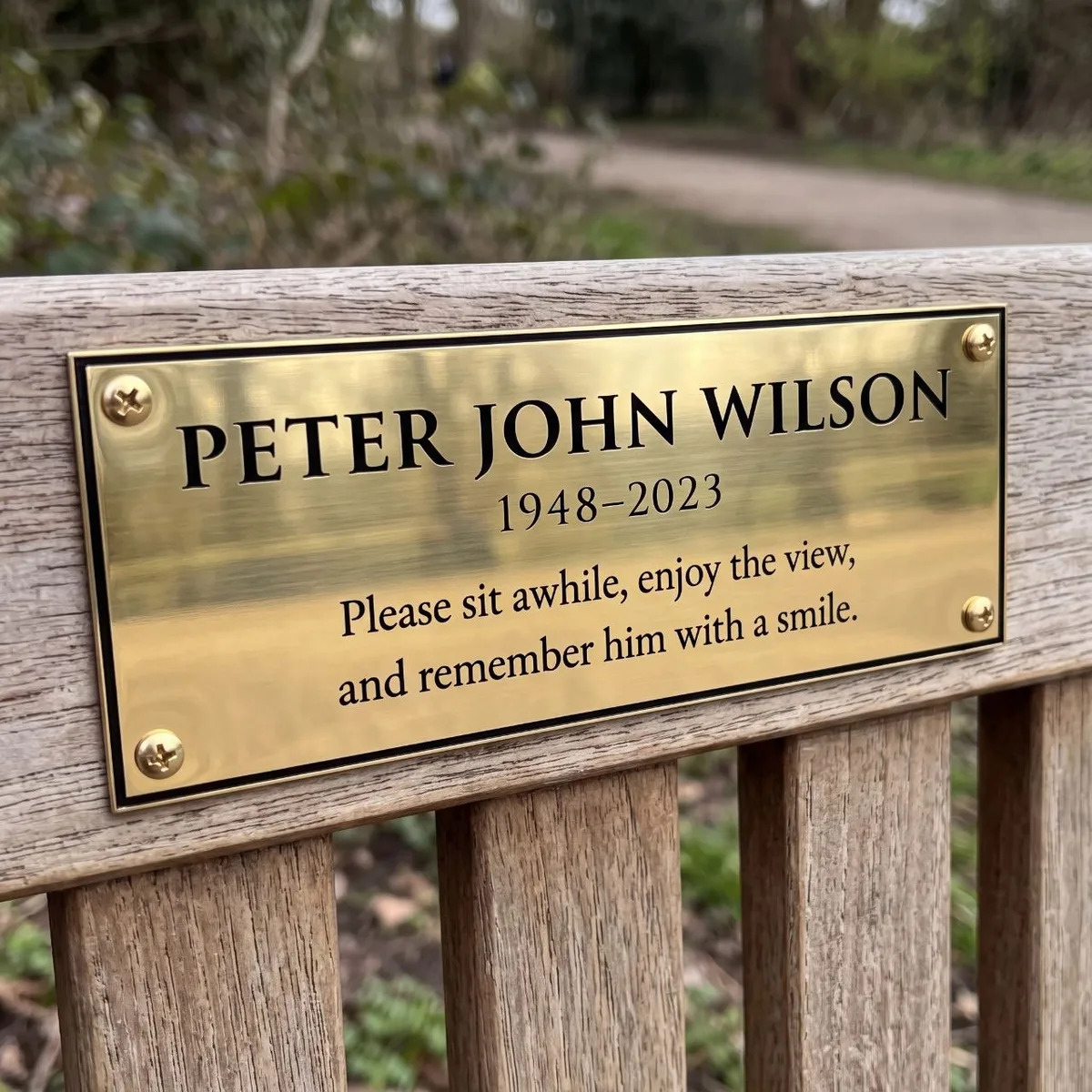 Brass plaques example